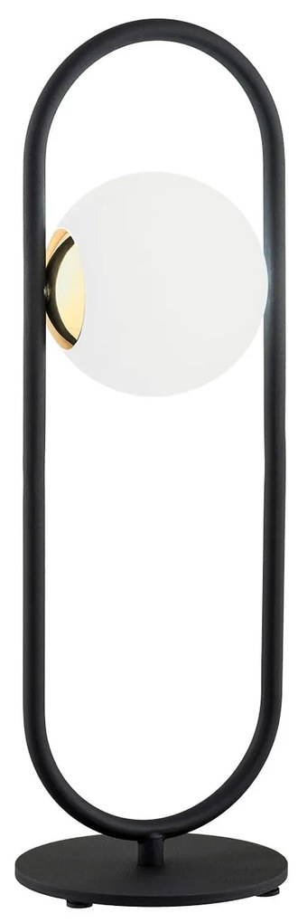 Veioza, lampa de masa design modern Rovetto negru