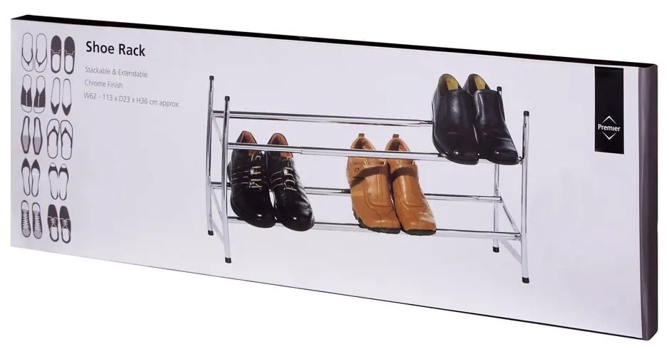 Pantofar argintiu telescopic din metal – Premier Housewares