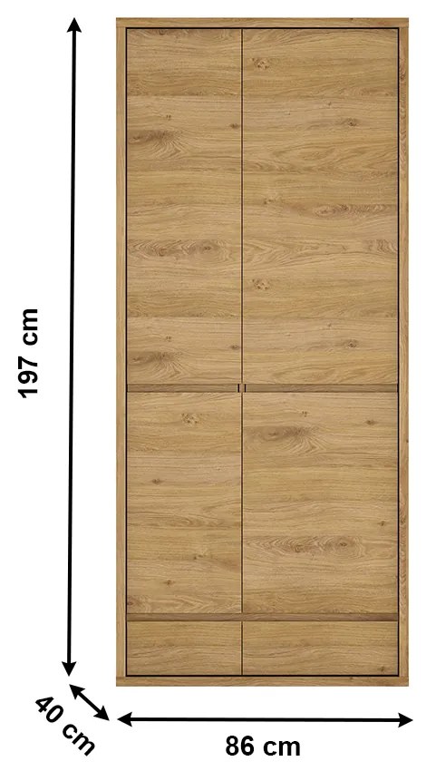 Dulap combinat, stejar shetland, SHELDON TIP 20