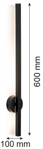 Aplică LED ASSE LED/6W/230V neagră Argon 8052