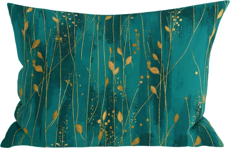 Husa de perna din bumbac VIVIDELLE POLY 50x70 cm, verde