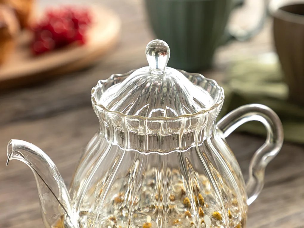 Borosilkat Glass Ceaınıc Pentru Esen Transparent