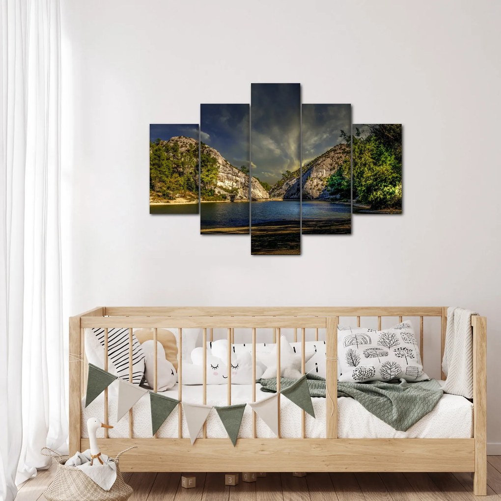Tablou peisajului cu lac (150x105 cm)