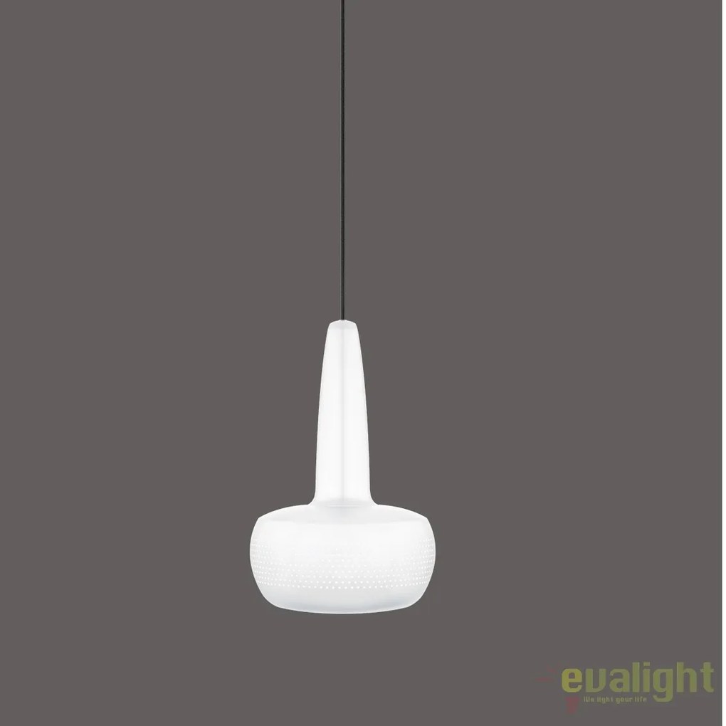 Abajur metalic design retro Clava Matt White