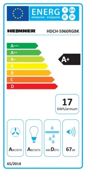 HOTA DECORATIVA HEINNER HDCH-5960RGBK