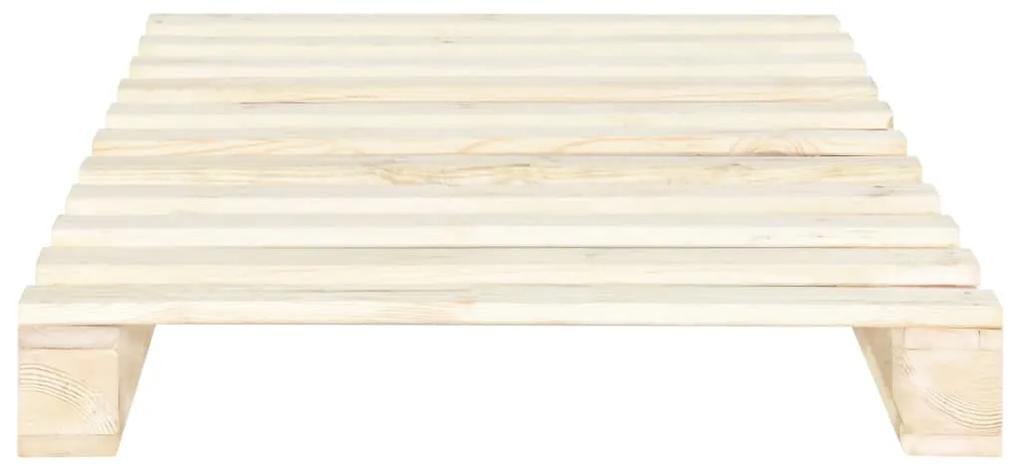 Cadru de pat din paleti, 100 x 200 cm, lemn masiv de pin culoarea lemnului, 100 x 200 cm