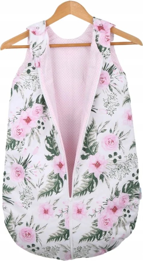 ShopJK SAC DE DORMIT PENTRU COPII - BUMBAC - TRANDAFIRI