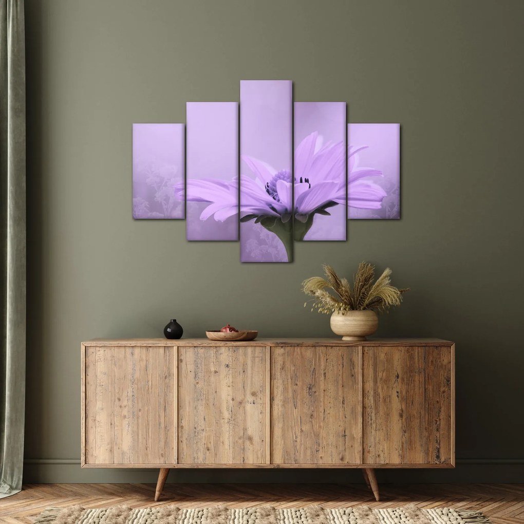 Tablou - Flori mov (150x105 cm)