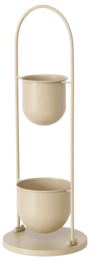 Suport metalic pentru flori CAMILIO, bej, înălțime 75 cm