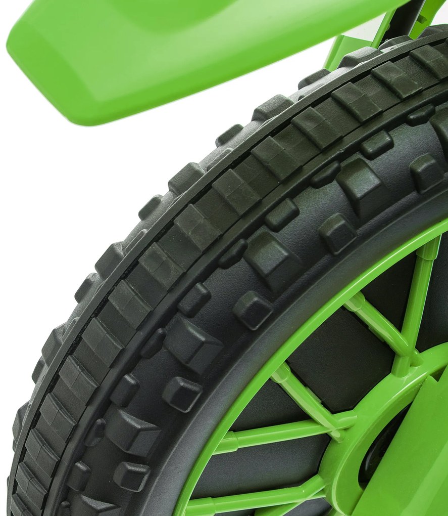 HOMCOM Motocicleta Electrica Copii 3-5 Ani 12V Baterie Recarregabil Rotite Verde | Aosom Romania