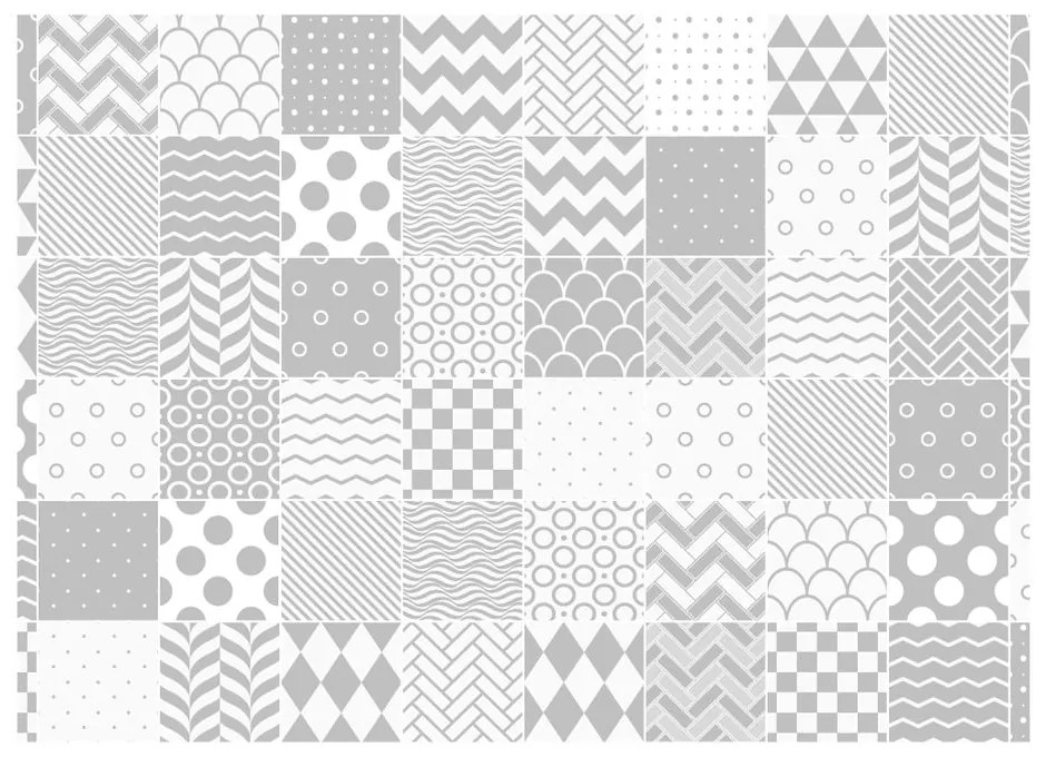 Set 60 autocolante Ambiance Cardiff, 15 x 15 cm