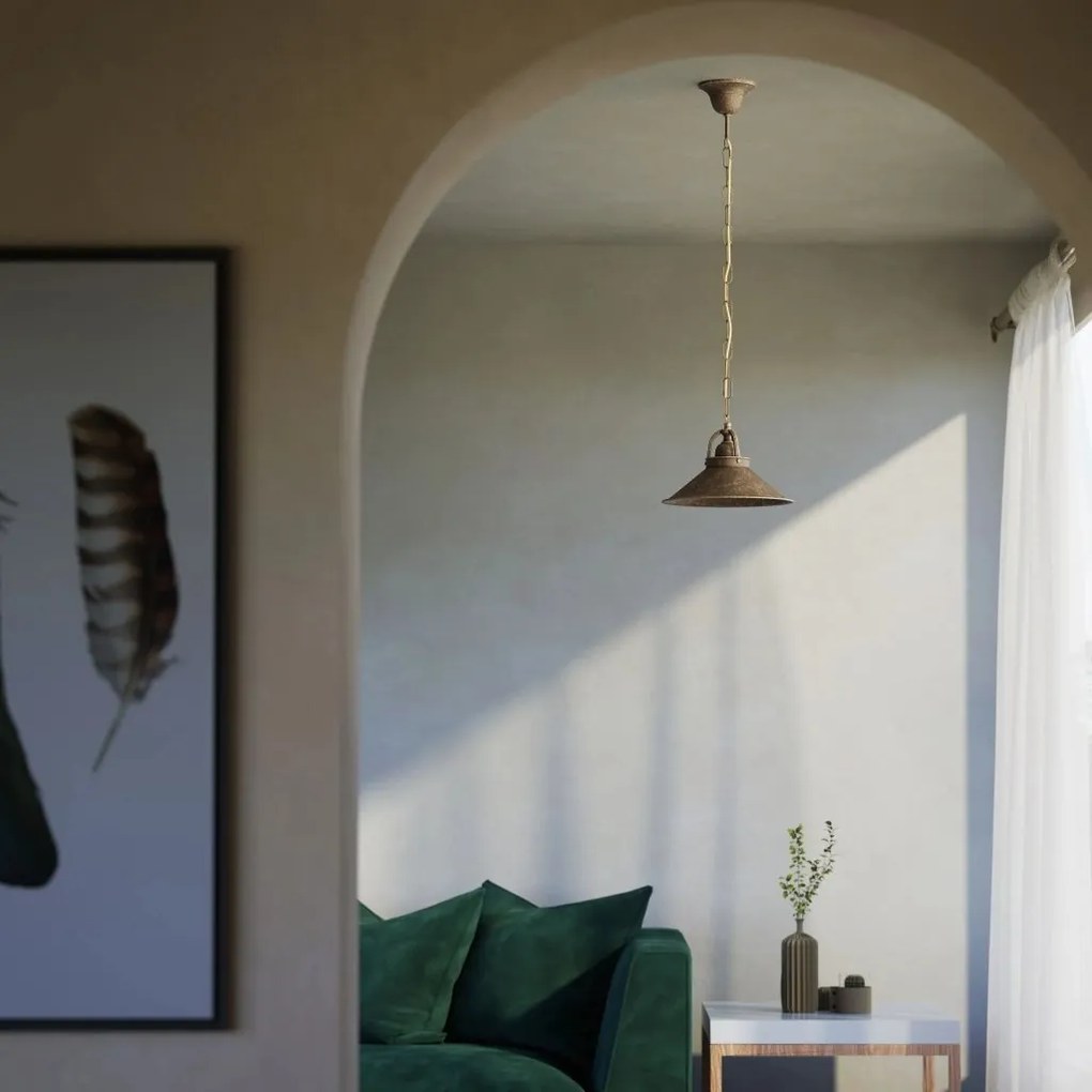 Pendul stil industrial din alama personalizabila Alice 35cm