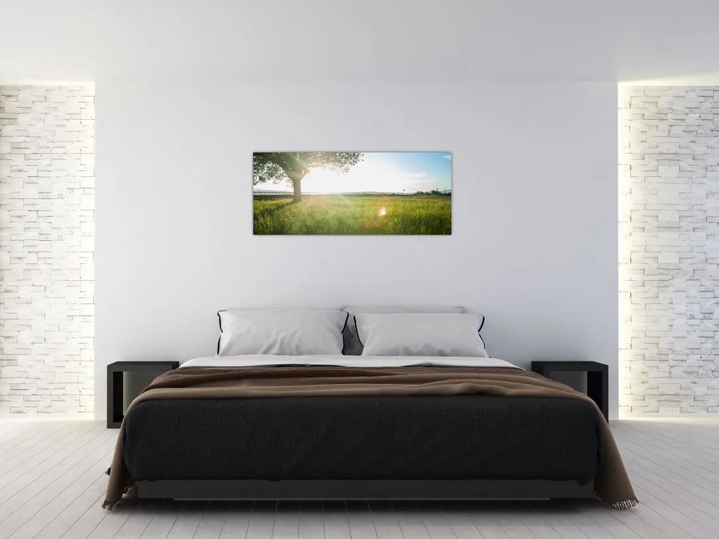 Tablou cu lunca în vară (120x50 cm)