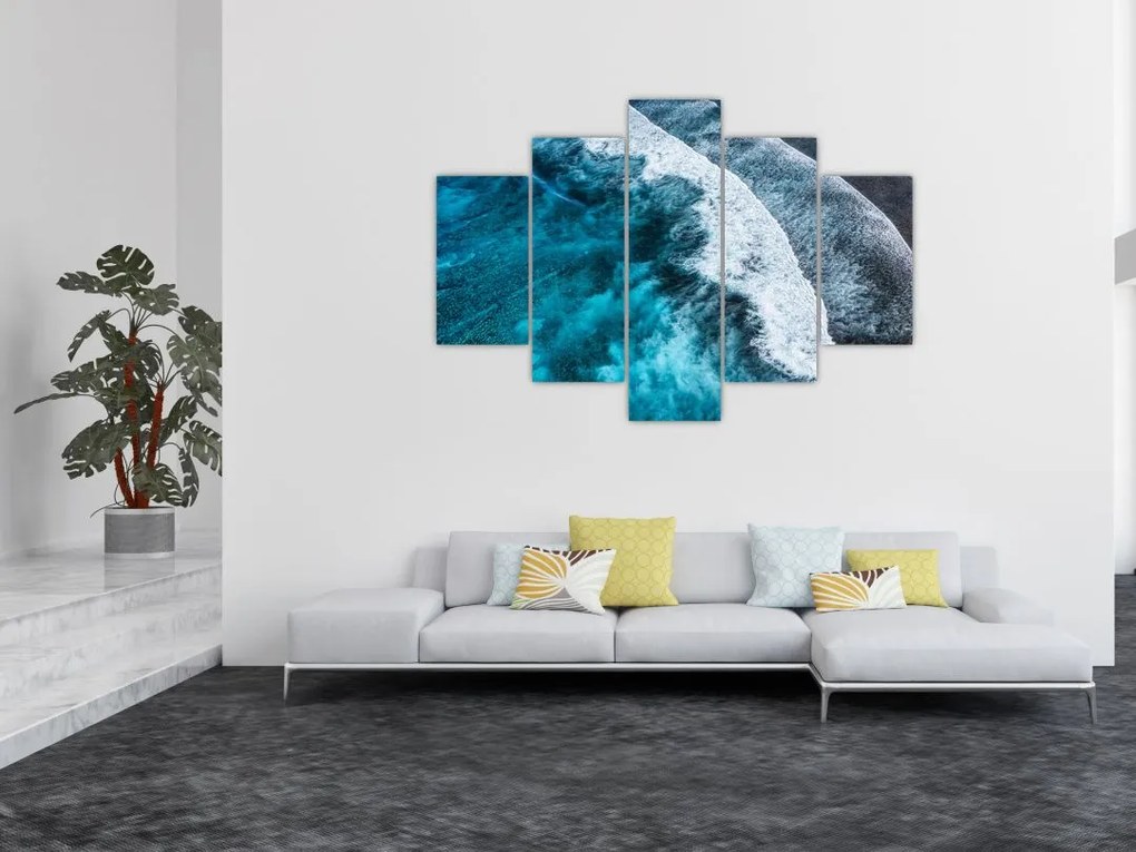 Tablou - Valuri pe mare (150x105 cm)