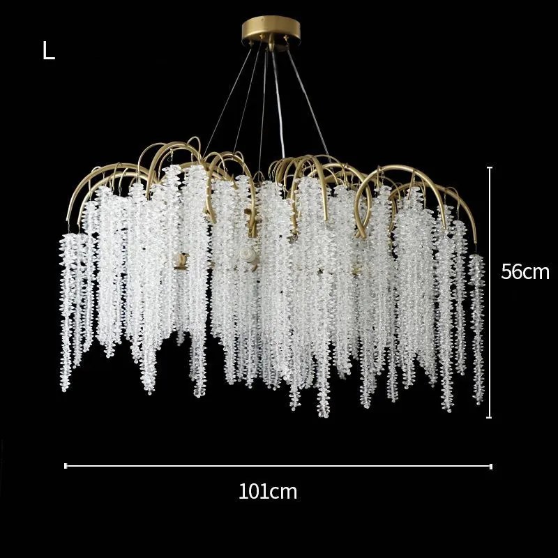 Candelabru living ciucuri de cristal by Anzazo