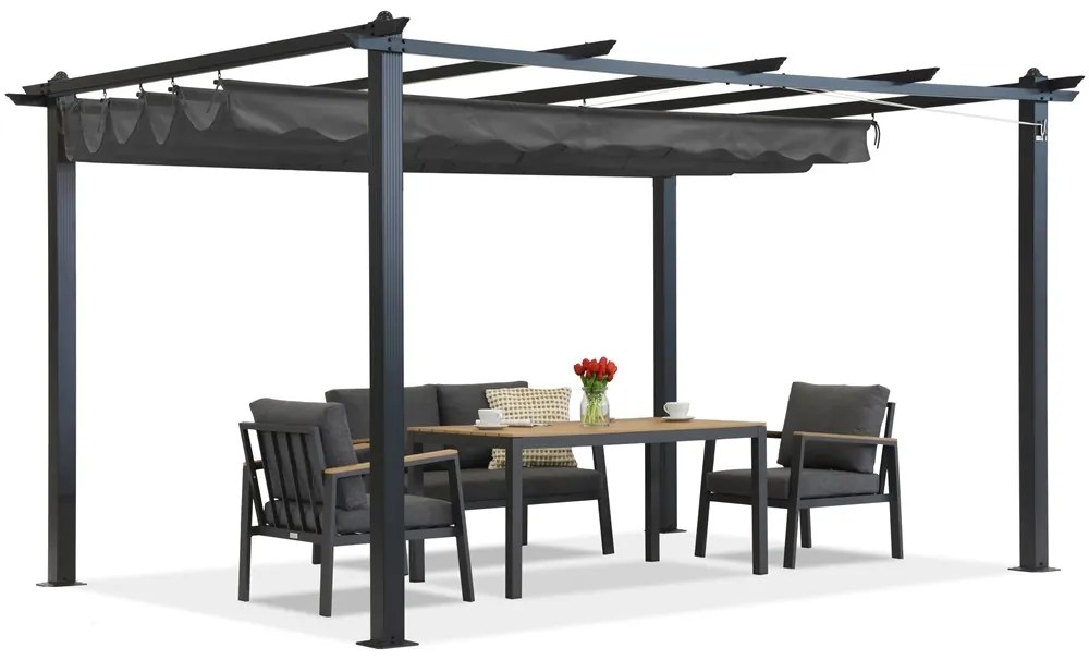 Pavilion de grădină Barbados 3x4m Garden Point antracit