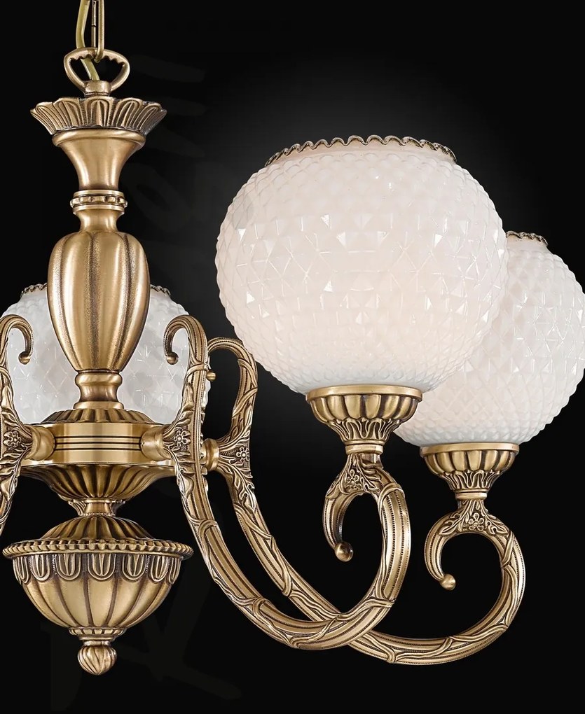 Candelabru din alama cu 5 brate design italian 8450