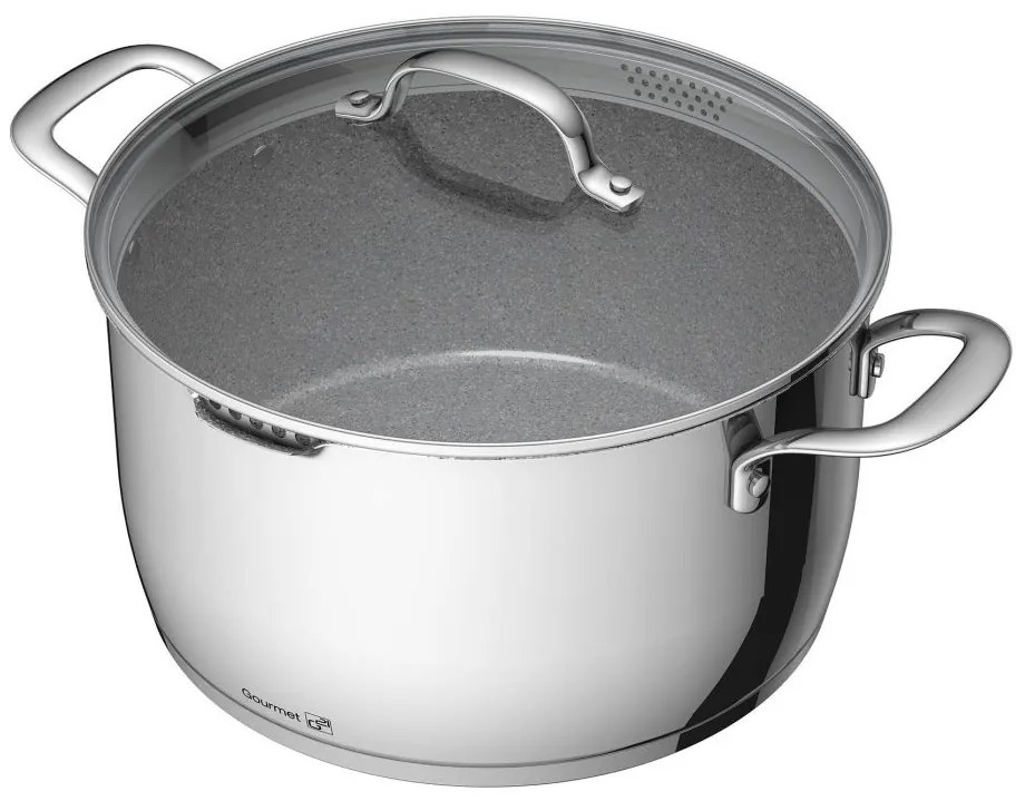Oală G21 Gourmet Miracle - oțel inoxidabil/greblon-28 cm
