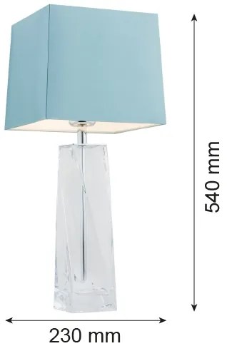 Lampă de masă LILLE 1xE27/15W/230V albastră Argon 3839
