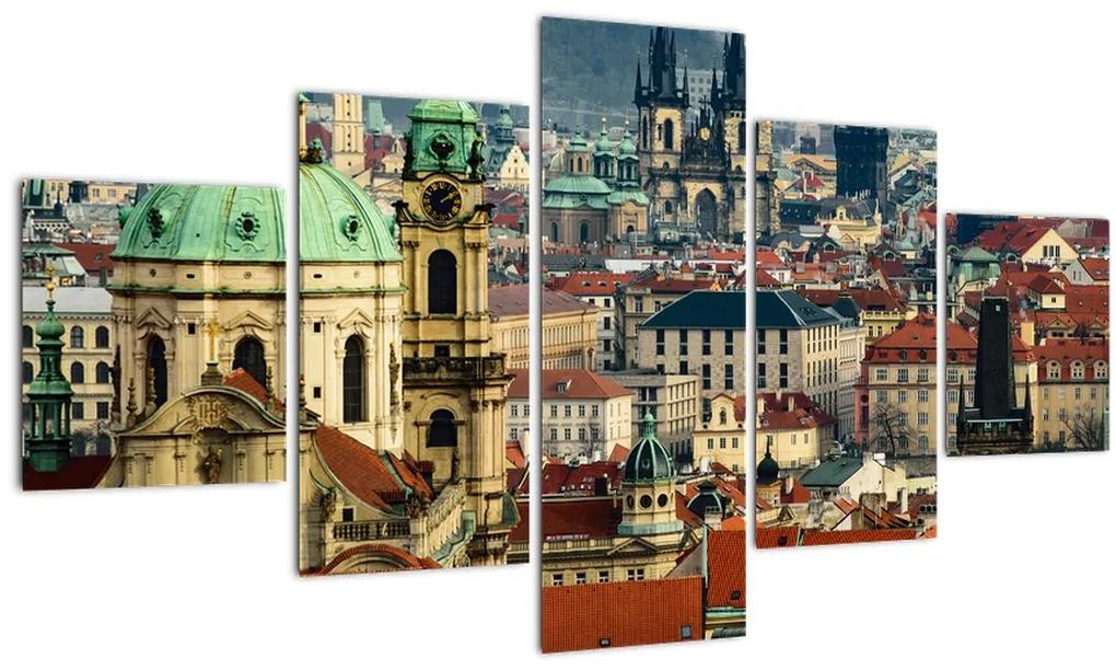 Tablou - Panorama din Praga (125x70 cm), în 40 de alte dimensiuni noi
