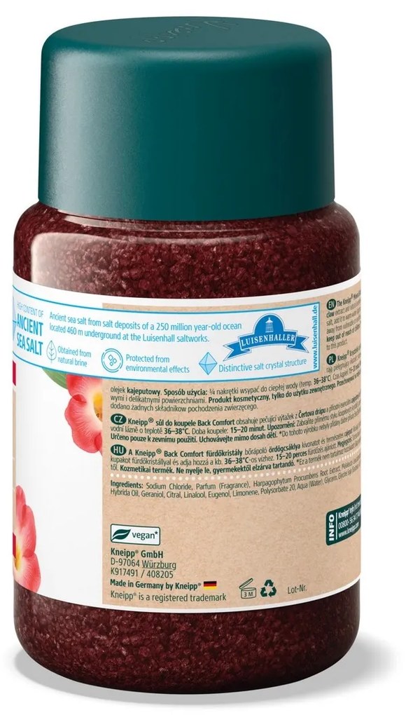 Sarea de baie Kneipp Confort pentru spate, 500 g