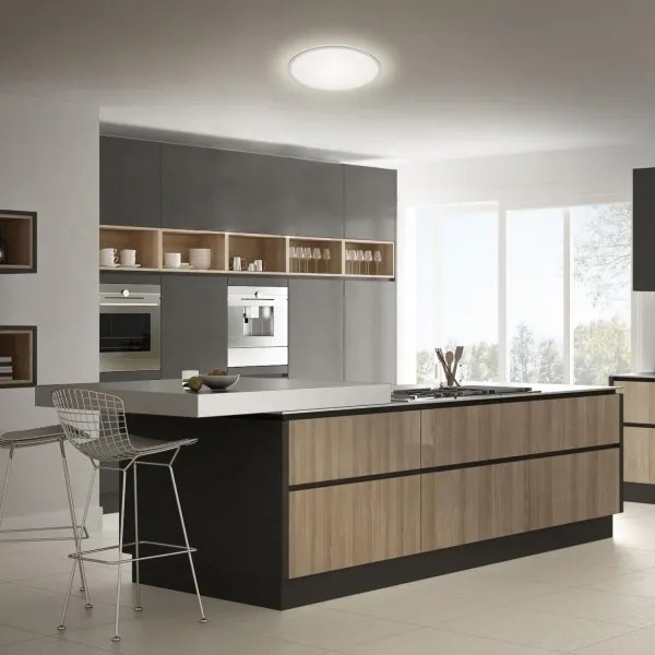 Plafonieră LED Briloner 3046-014 LED/15W/230V 4000K d. 28 cm argintiu