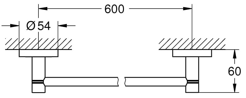 Suport prosop simplu Grohe Essentials-40366001