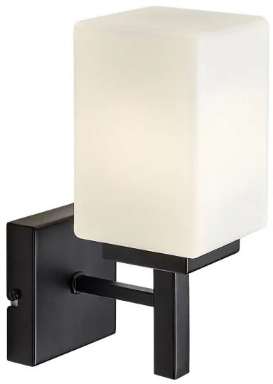 Aplică pentru baie Rabalux 71061 ZENKAI 1xE14/10W/230V IP44 negru