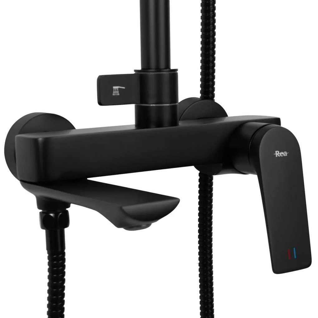 Rea Avalon set cada si dus perete da negru REA-P8811