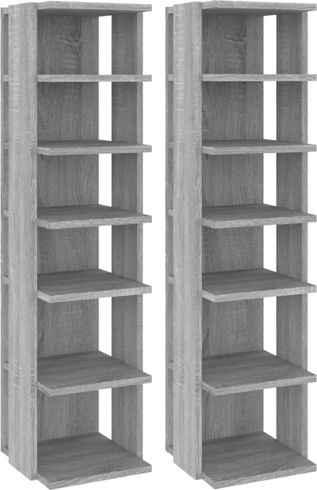 vidaXL Suport pantofi, stejar sonoma, 27,5x27x102 cm, lemn prelucrat