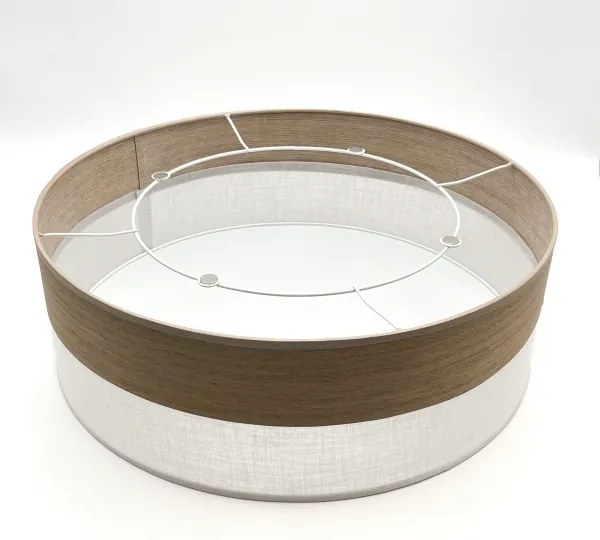 Plafonieră SIRJA WOOD 2xE27/15W/230V d. 45 cm alb/stejar