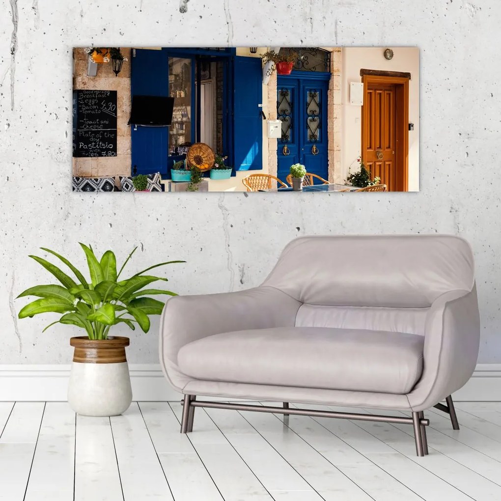 Tablou - ședere în Grecia (120x50 cm)