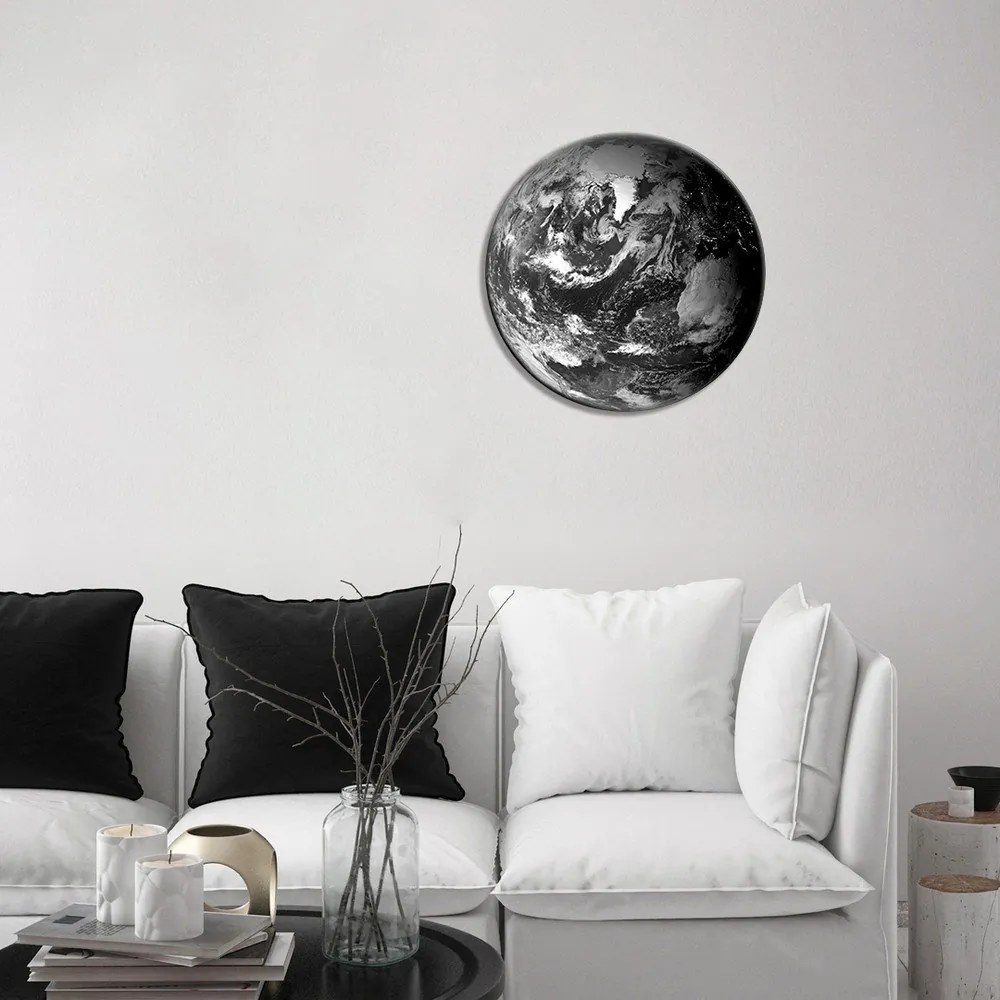 Tablou ø 60 cm Earth – Malerifabrikken