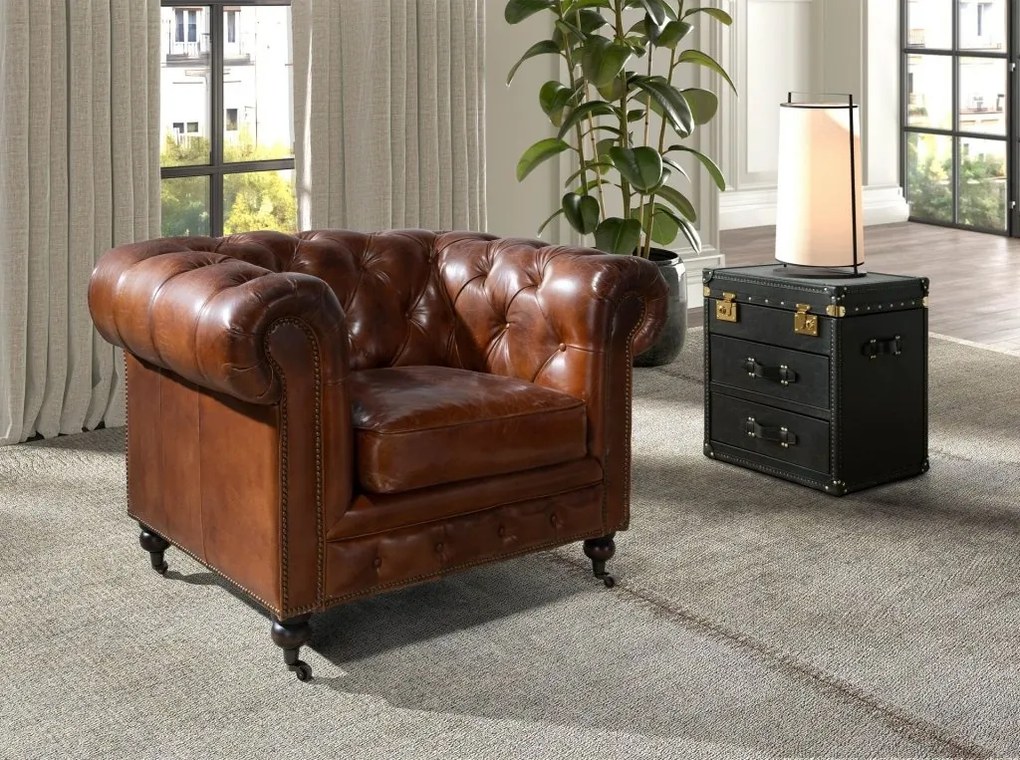 Cufar LUX design italian Black leather