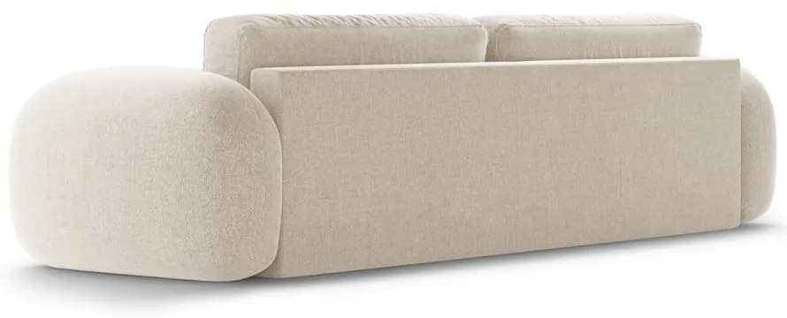 Canapea bej extensibilă/cu spațiu de depozitare cu tapițerie din chenille 262 cm Tonale – Cosmopolitan Design