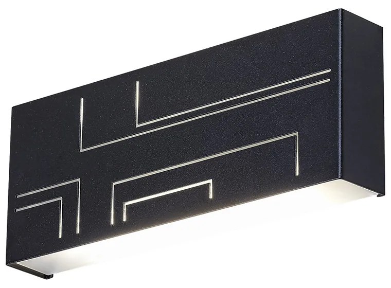 Aplica LED pentru iluminat exterior cu protectie IP65 negru Maribor 8873 RX