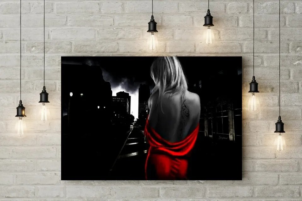 Tablou canvas Red Dress 120x80 cm