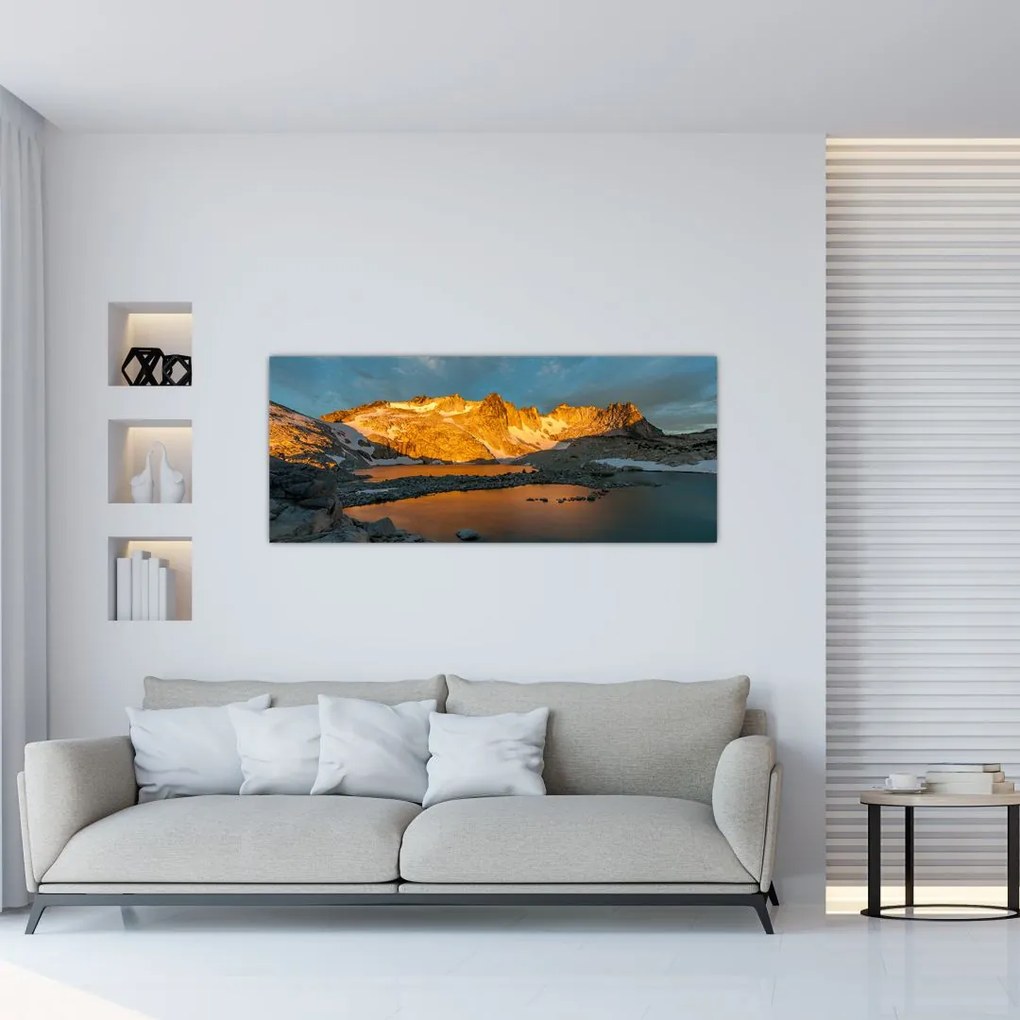 Tablou cu peisaj montan (120x50 cm)