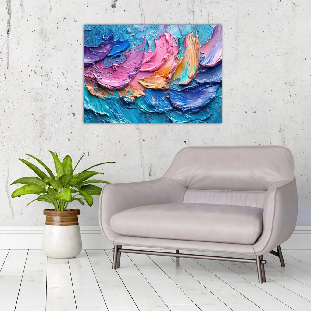Tablou pe sticlă - Pictură în ulei (70x50 cm)