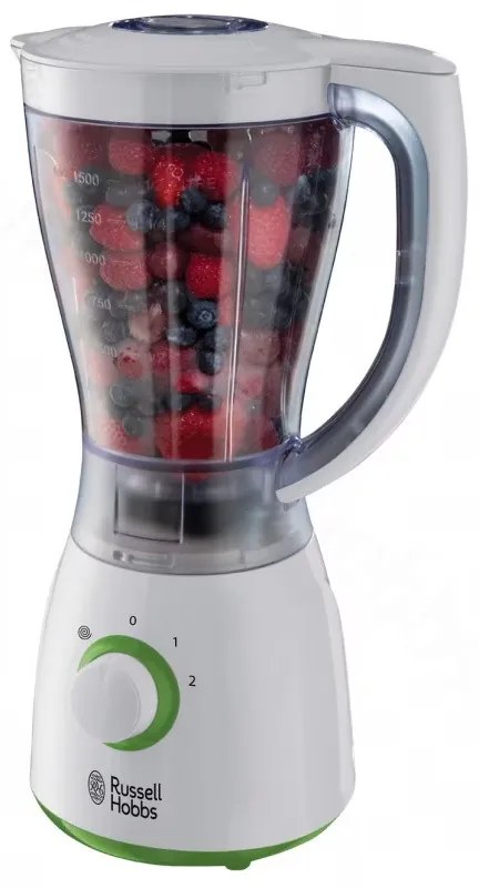 Blender Russell Hobbs 22250-56, 600W, 1.5L, Functie Puls, 2 viteze, Otel inoxidabil, Alb