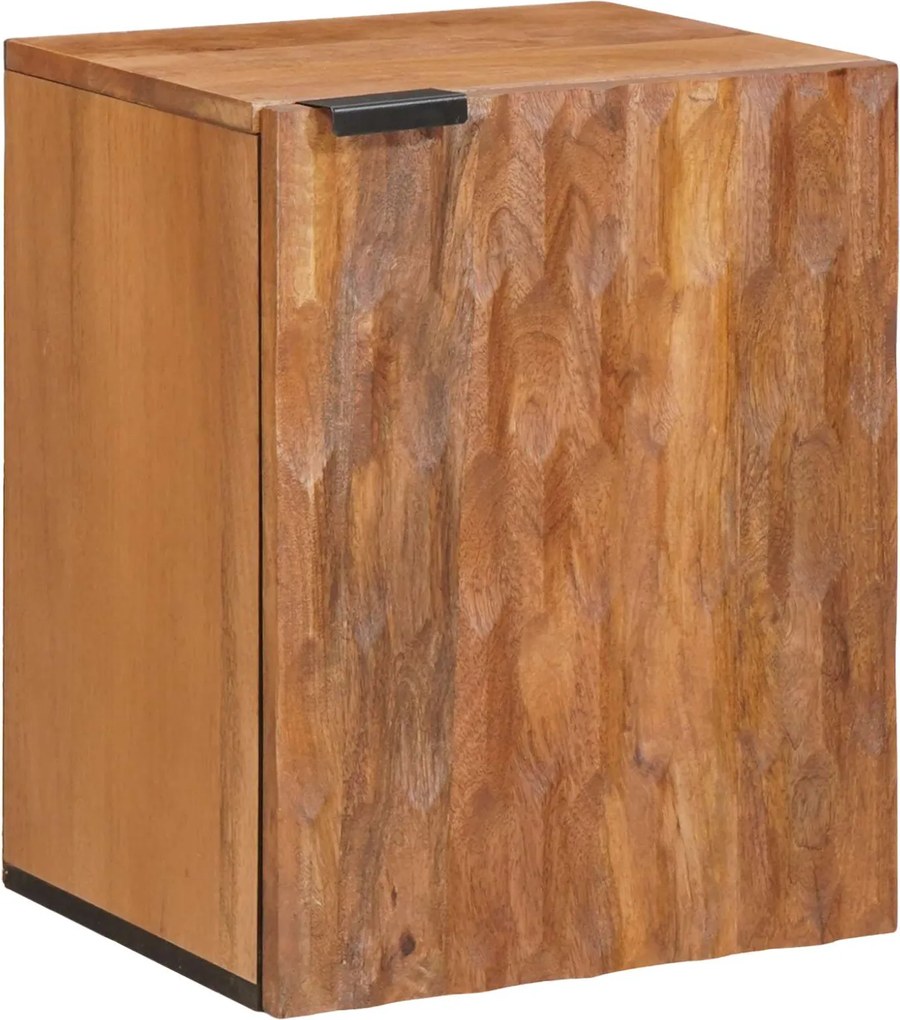 vidaXL Dulap Suspendat pentru Baie cu raft cu ușă Maro 38 x 33 x 48 cm