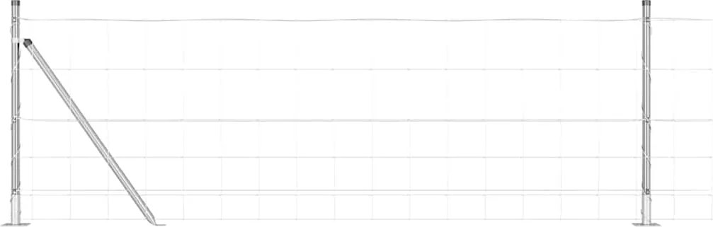 vidaXL Stâlp de gard. Galvanizat 50 x 0,8 m Oțel