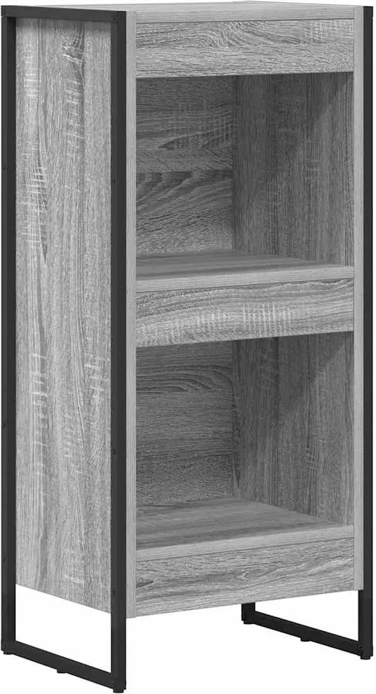 vidaXL Dulap pentru cărți Gri Sonoma 80 x 30 x 155 cm Lemn compozit