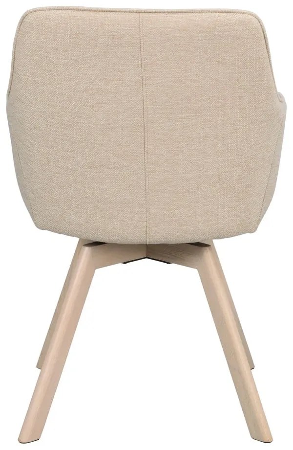 Set de scaune de sufragerie bej 2 buc. tapițat Alison – Rowico