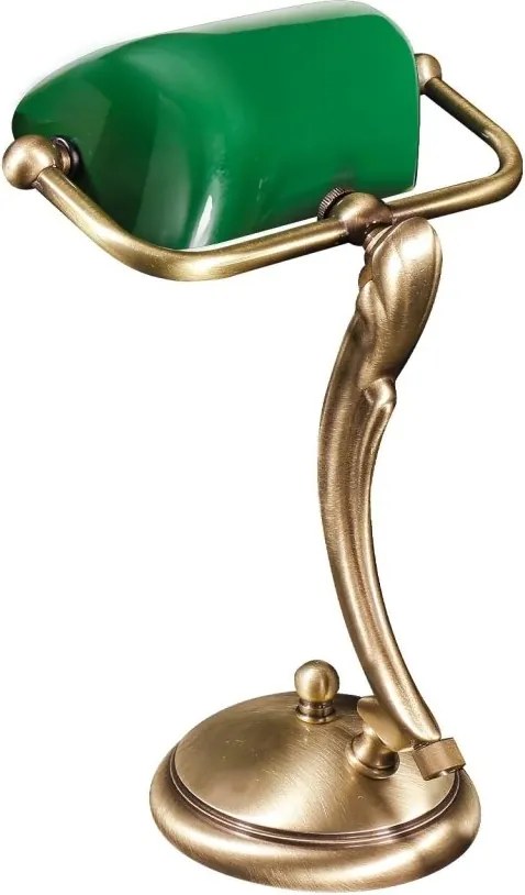 Lampa de birou din alama design clasic Small Banker