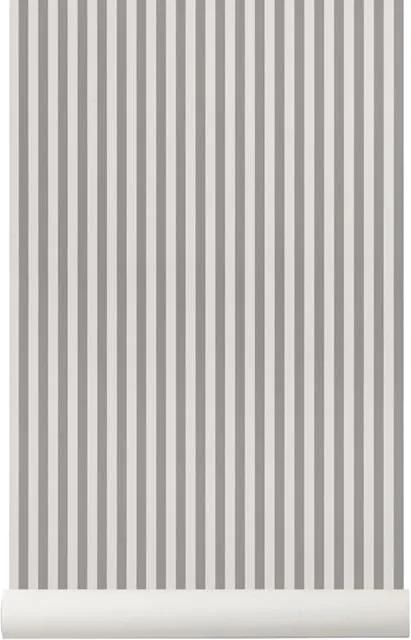 Rola tapet gri 53x1000 cm Thin Lines Grey Off White Ferm Living