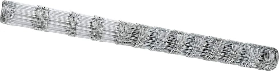 vidaXL Gard pentru câmp Argintiu 50 x 1,5 m Oțel galvanizat