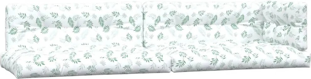 vidaXL Perne de paleți, 5 buc., model cu frunze textil