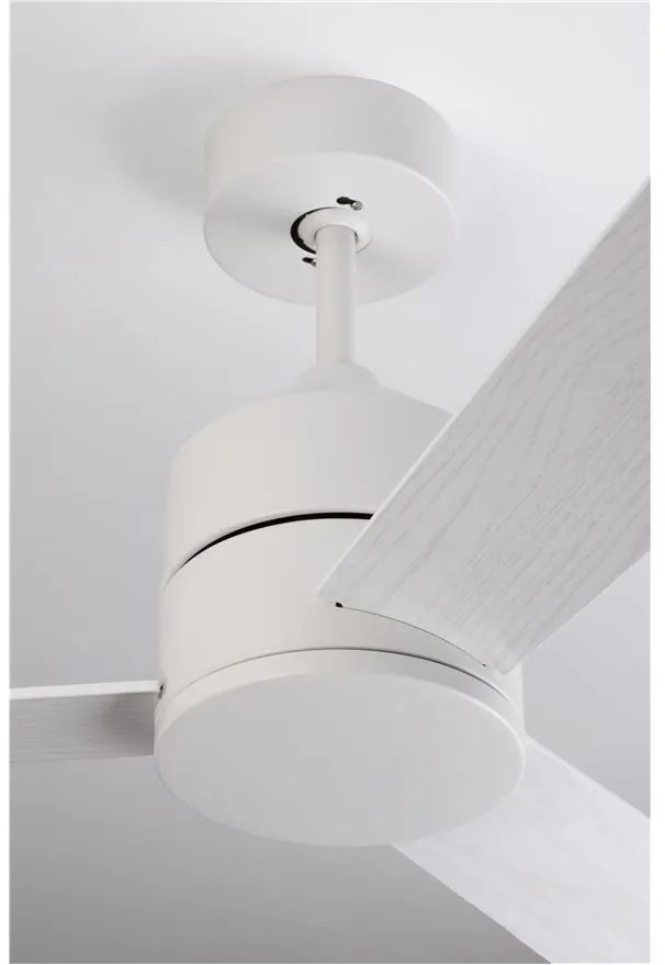 Ventilator de tavan cu telecomanda design modern AXEL alb/stejar