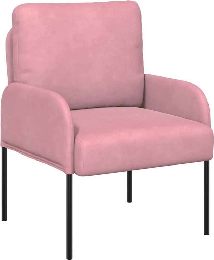 vidaXL Canapele cu pernă 55cm Roz placaj